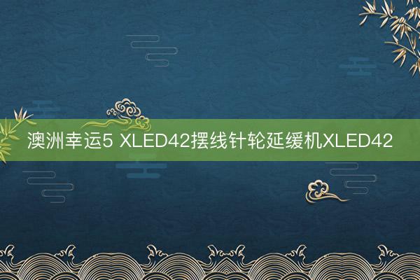 澳洲幸运5 XLED42摆线针轮延缓机XLED42